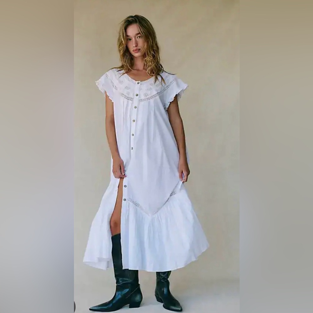 Free People Aster Midi Dress NWT
